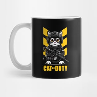 Cat on Duty Mug